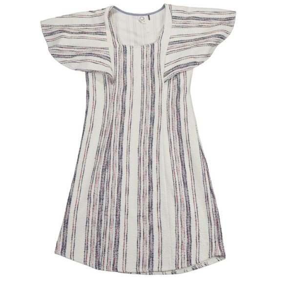 Anthropologie Akemi Kin Dress‎ Womens XS Off White Jovanie Boho Ruffle Sleeve - Picture 1 of 9